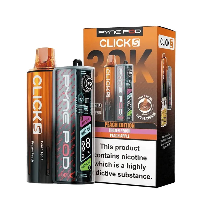 Peach Edition Pyne Pod Click S 30K Prefilled Pod Kit