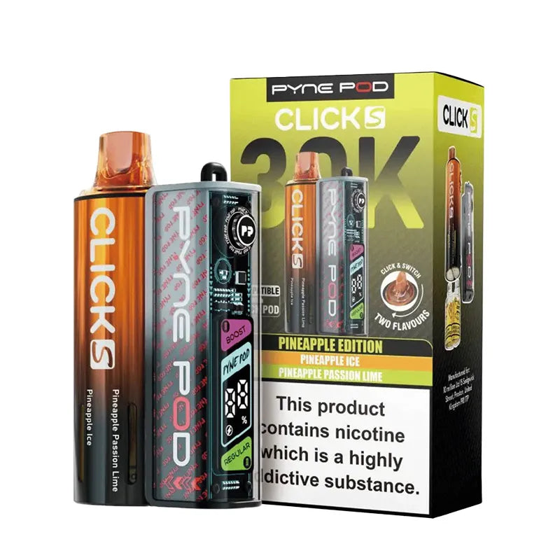 Pineapple Edition Pyne Pod Click S 30K Prefilled Pod Kit