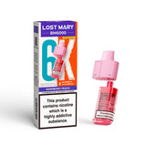 Raspberry Peach Lost Mary BM6000 Prefilled Pods