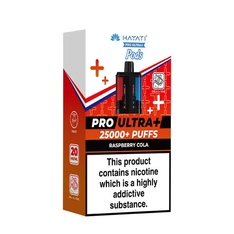 Raspberry Cola Hayati Pro Ultra Plus 25K Refill Pods Vape Universe
