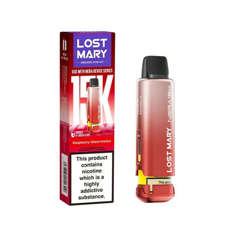 Raspberry Watermelon Lost Mary Nera Fullview Refill Pack - Vape Universe
