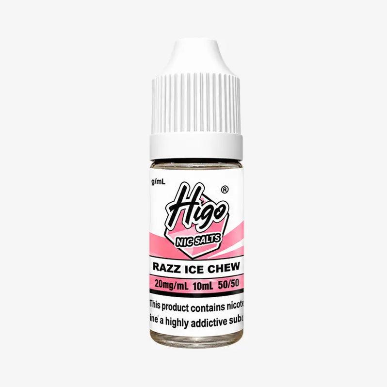Razz Ice Chew Higo Crystal Nic Salt E-liquid