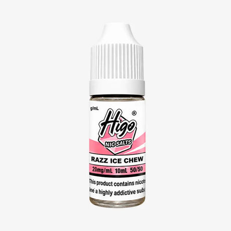 Razz Ice Chew Higo Crystal Nic Salt E-liquid