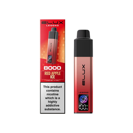Red Apple Ice Elux Legend 8000 Prefilled Pod Kit – Vape Universe