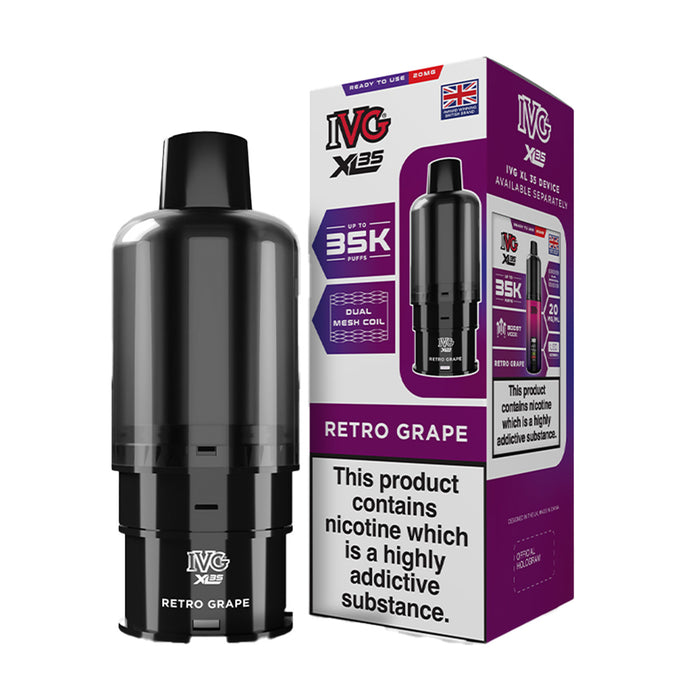 IVG XL 35K Prefilled Pods Retro Grape