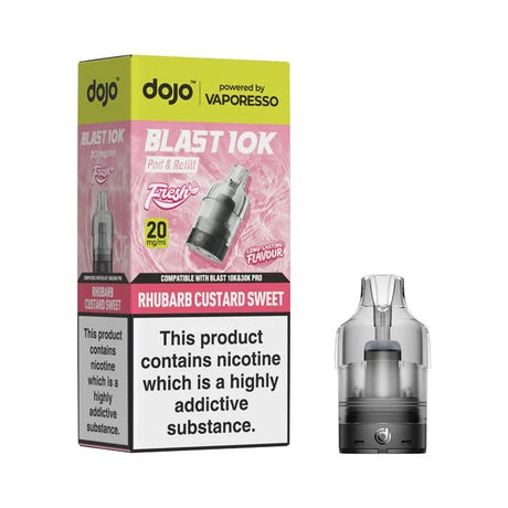 Rhubarb Custard Vaporesso Dojo Blast 10K Fresh Refill Pack – Vape Universe