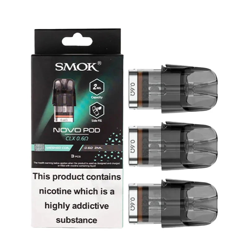 SMOK Novo CLX Pods 0.6 Ohm –ideal for RDTL vaping.