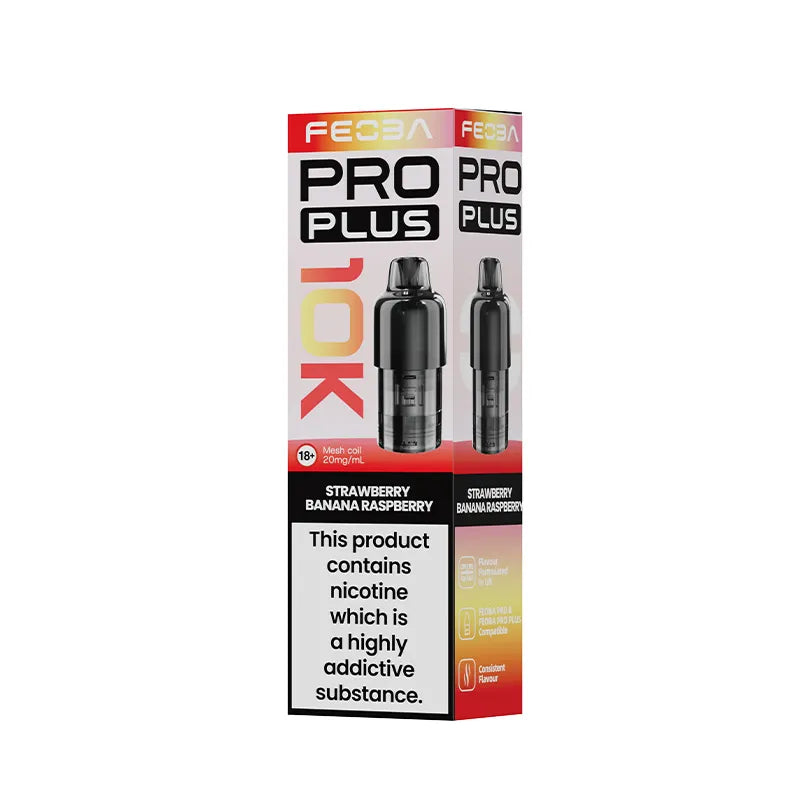 Strawberry Banana Raspberry Feoba Pro Plus 10K Prefilled Pods