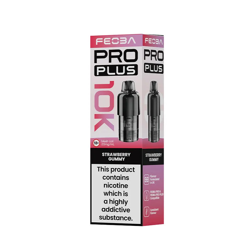 Strawberry Gummy Feoba Pro Plus 10K Prefilled Pods
