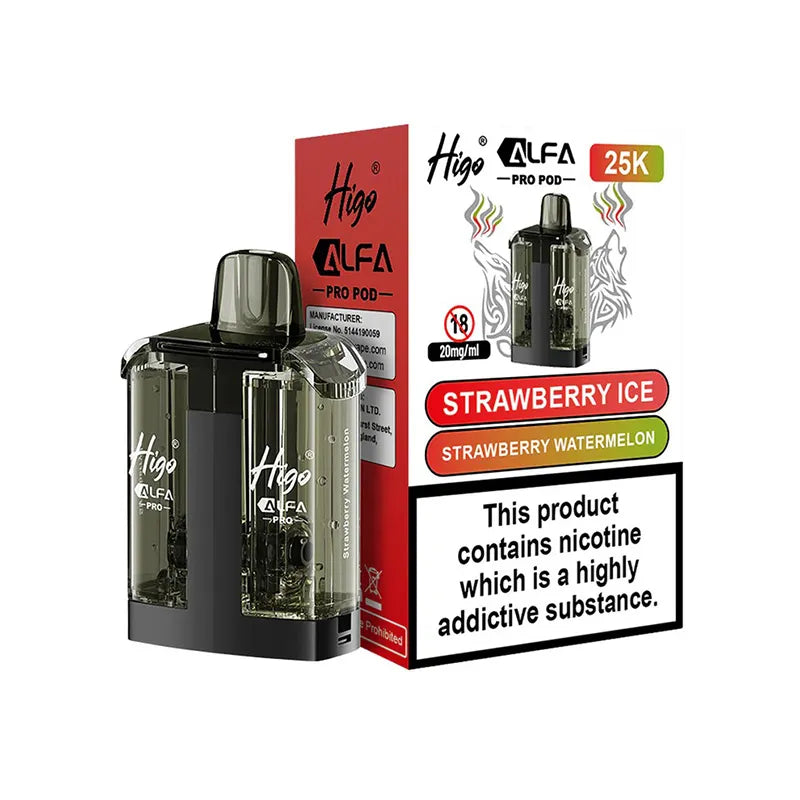 Higo Alfa Pro 25K Refill Pods Strawberry Ice / Strawberry Watermelon