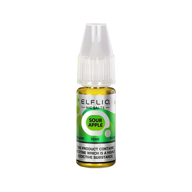 Elf Bar Elfliq Sour Apple Nic Salt E-liquid- 10ml