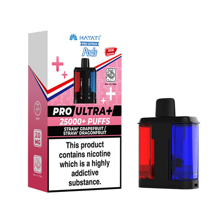 Hayati Pro Ultra Plus Refill Strawberry Grapefruit & Strawberry Dragonfruit