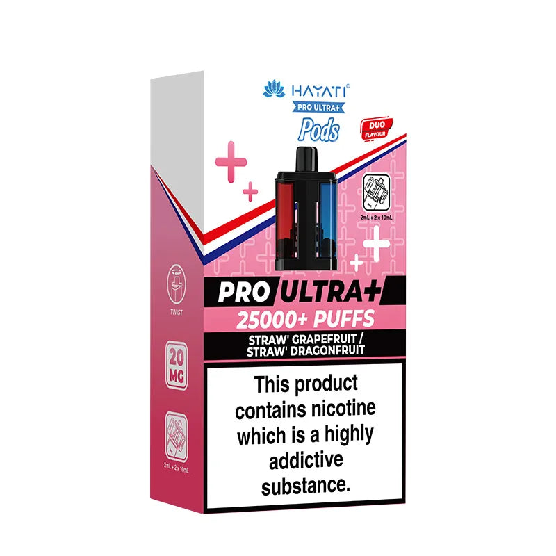 Straw Guava / Dragon Berries Hayati Pro Ultra Plus 25K Refill Pods Vape Universe
