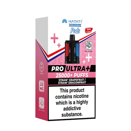 Straw Guava / Dragon Berries Hayati Pro Ultra Plus 25K Refill Pods Vape Universe
