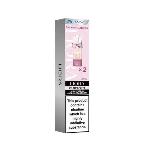 Strawberry Cherry Cranberry Hayati Liora Prefilled Pods Vape Universe
