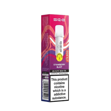 Strawberry Blast SKE Crystal Bar 600 Pro Prefilled Pods - Vape Universe