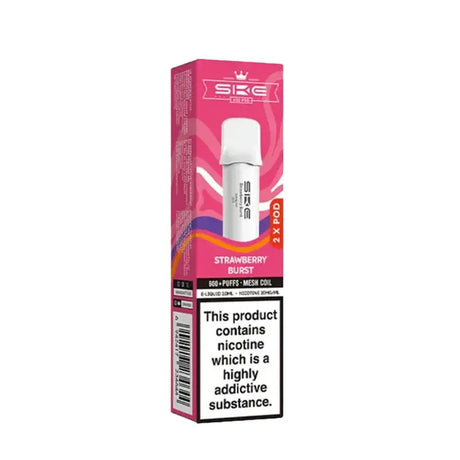 Strawberry Burst SKE Crystal Bar 600 Pro Prefilled Pods - Vape Universe