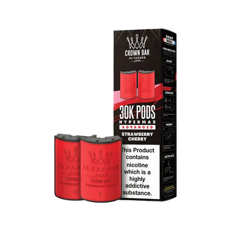 Strawberry Cherry Al Fakher Hypermax 30K Refill Pack
