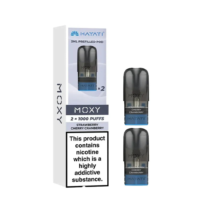 Strawberry Cherry Cranberry Hayati Moxy Prefilled Pods