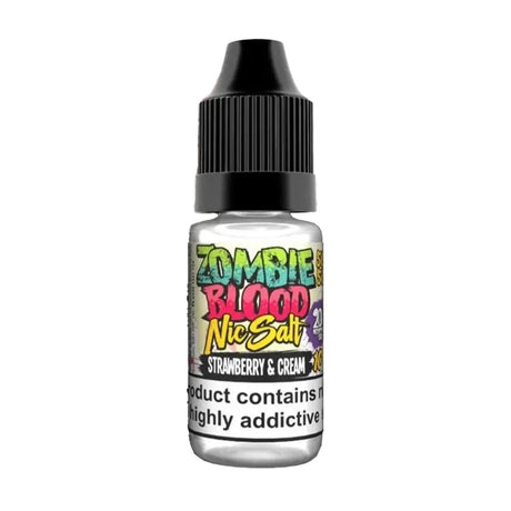 Strawberry &amp; Cream Zombie Blood Nic Salt E-liquid - 10ml