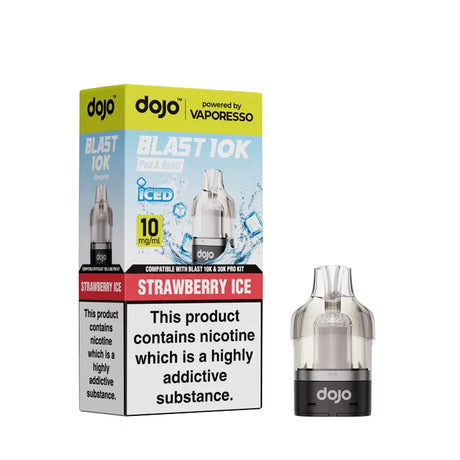Strawberry Ice Vaporesso Dojo Blast 10K Pods - 10mg (5 Pack)