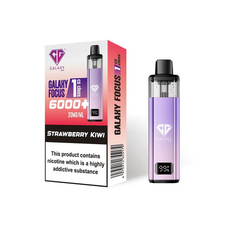 Strawberry Kiwi Crystal Galaxy Focus 1 6000 Prefilled Pod Kit
