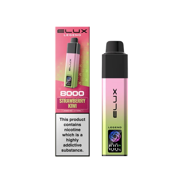 Strawberry Kiwi Elux Legend 8000 Prefilled Pod Kit – Vape Universe