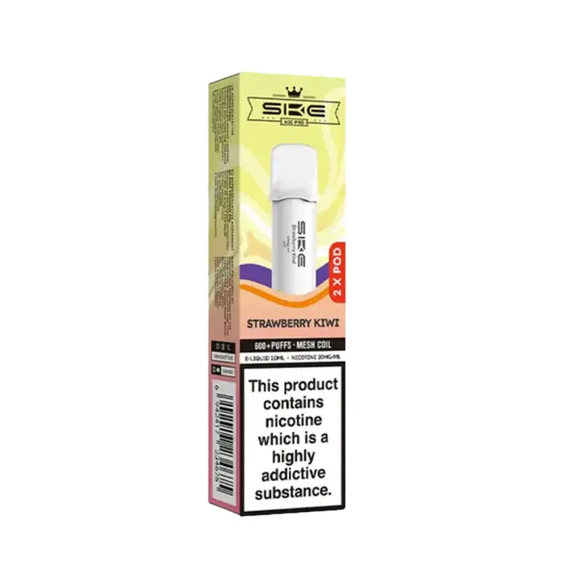 Strawberry Kiwi SKE Crystal Bar 600 Pro Prefilled Pods - Vape Universe