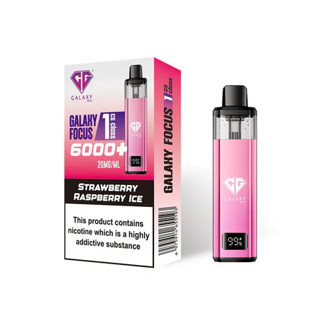 Strawberry Raspberry Ice Crystal Galaxy Focus 1 6000 Prefilled Pod Kit
