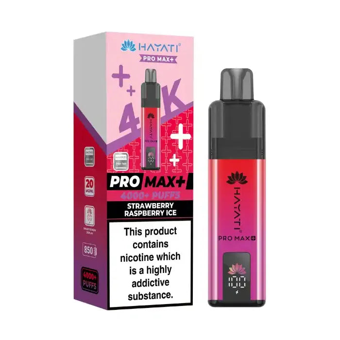 Strawberry Raspberry Ice Hayati Pro Max Plus 4K Prefilled Pod Kit