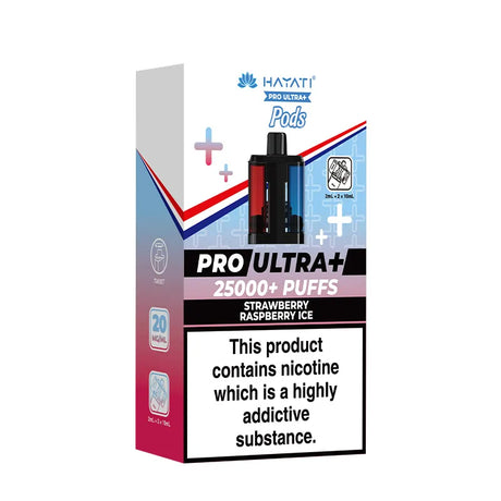 Strawberry Raspberry Ice Hayati Pro Ultra Plus 25K Refill Pods Vape Universe
