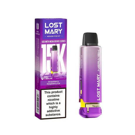 Strawberry Raspberry Ice Lost Mary Nera Fullview Refill Pack - Vape Universe

