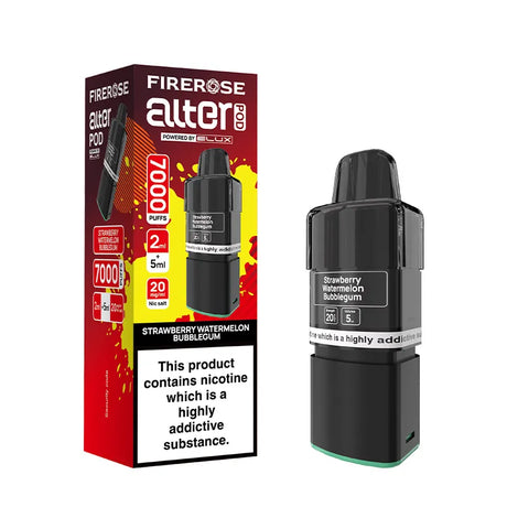 Strawberry Watermelon Bubblegum Elux Firerose Alter 7000 Prefilled Pods