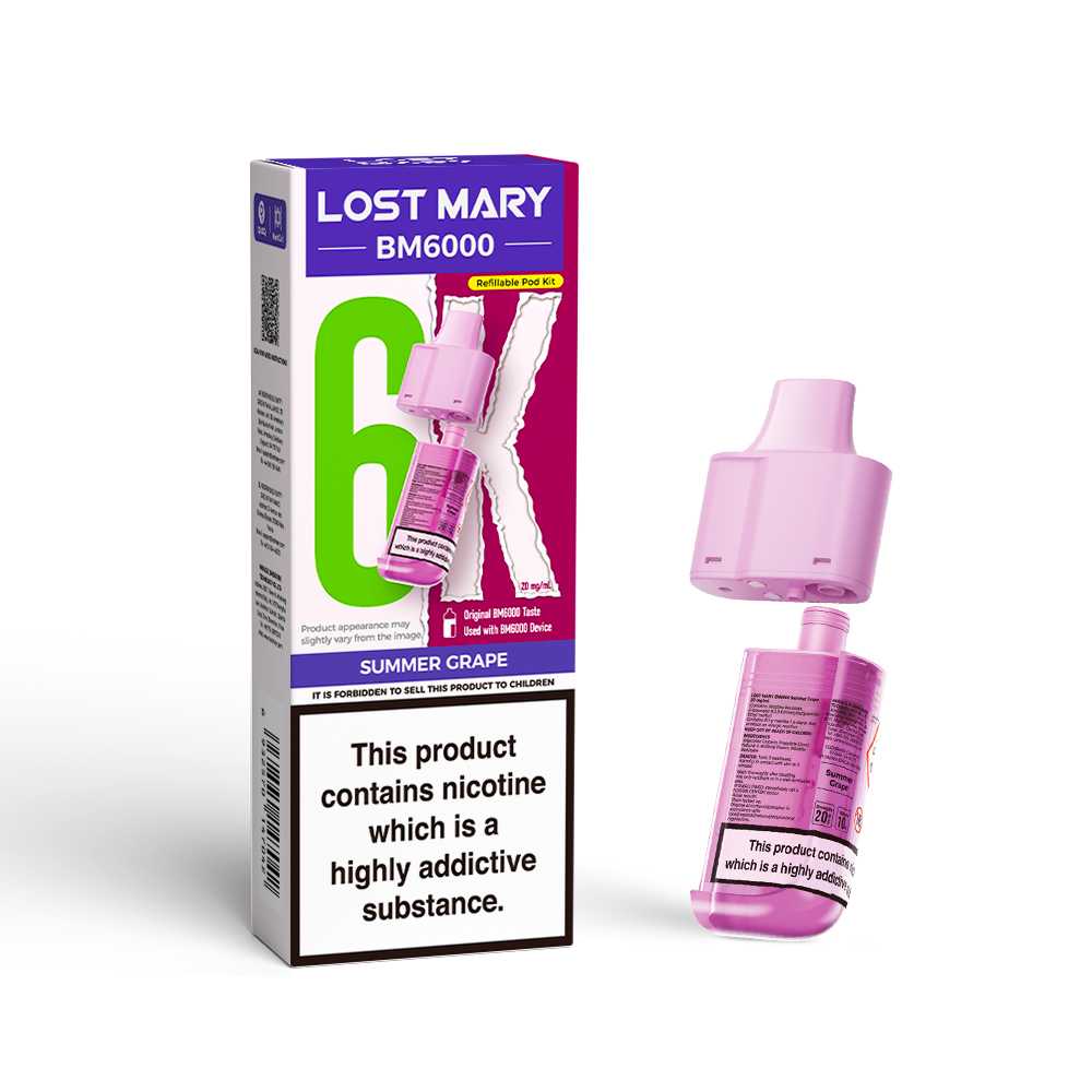 Summer Grape Lost Mary BM6000 Prefilled Pods