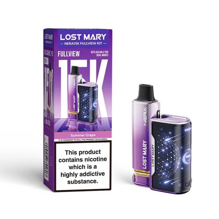 Summer Grape Lost Mary Nera 15K Fullview Pod Kit - vape Universe