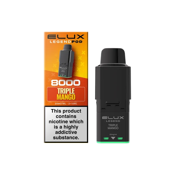 Triple Mango Elux Legend 8000 Refill Pods – Vape Universe