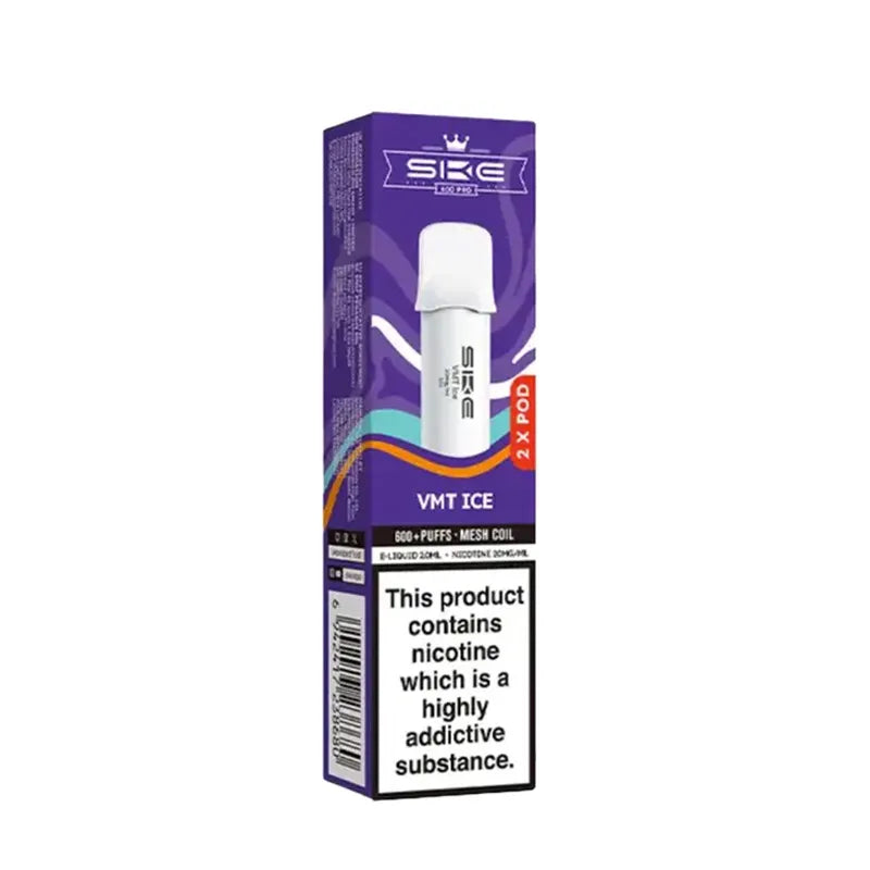 VMT Ice SKE Crystal Bar 600 Pro Prefilled Pods - Vape Universe
