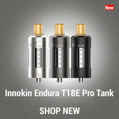 T18E Pro Vape Tank Gunmetal Innokin T18E Pro Tank Gunmetal - 2ml MTL Vape Tank With Top Fill, Includes 2 Coils T18E Pro Vape Tank Gunmetal Innokin T18E Pro Tank Gunmetal - 2ml MTL Vape Tank With Top Fill, Includes 2 Coils