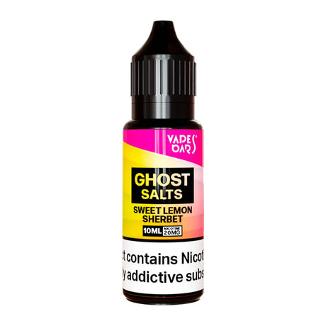 Vapes Bars Ghost Sweet Lemon Sherbert Nic Salt E-liquid - 10ml