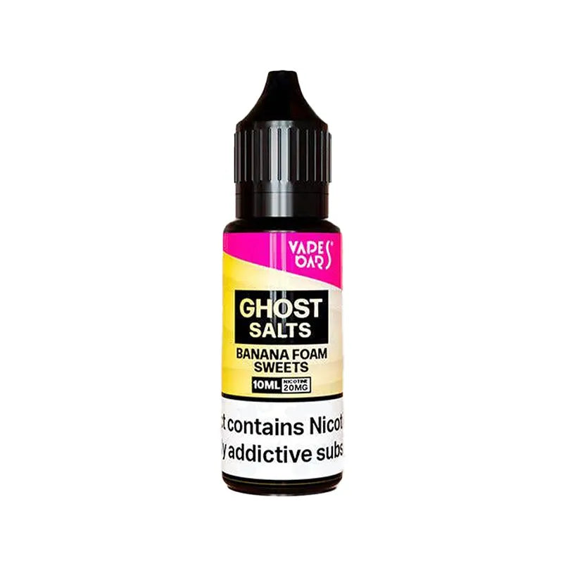 Vapes Bars Ghost Banana Foam Nic Salt E-liquid - 10ml