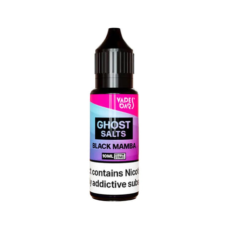 Vapes Bars Ghost Black Mamba Nic Salt E-liquid - 10ml
