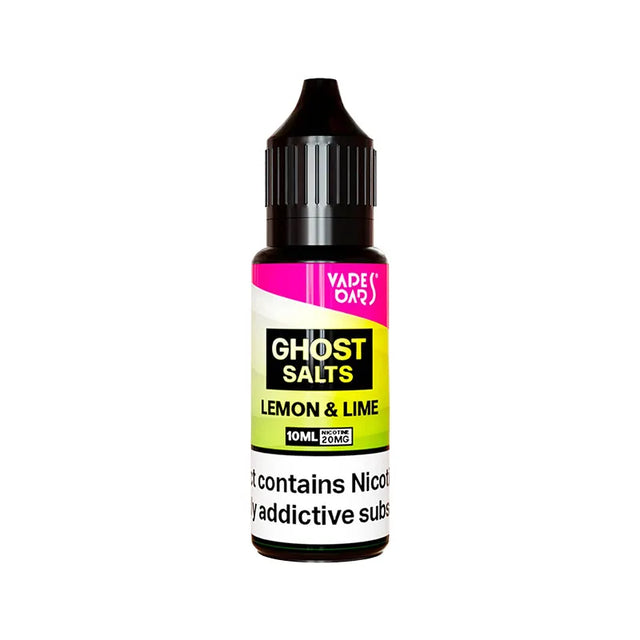 Vapes Bars Ghost Lemon and Lime Nic Salt E-liquid - 10ml
