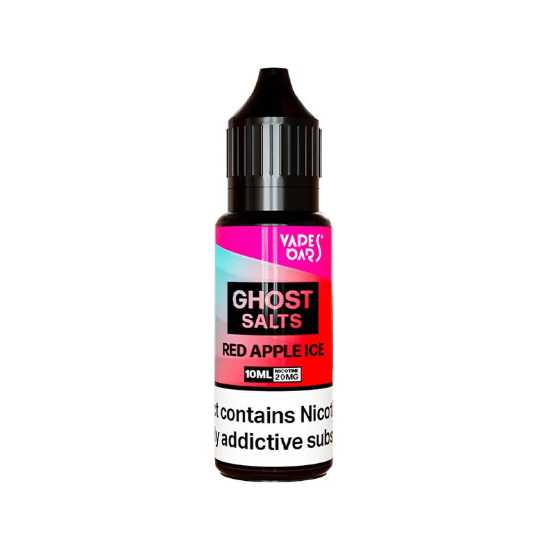 Vapes Bars Ghost Red Apple Ice Nic Salt E-liquid - 10ml
