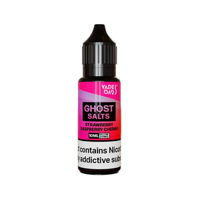 Vapes Bars Ghost Strawberry Raspberry Cherry Nic Salt E-liquid - 10ml