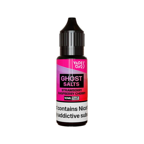 Vapes Bars Ghost Strawberry Raspberry Cherry Nic Salt E-liquid - 10ml
