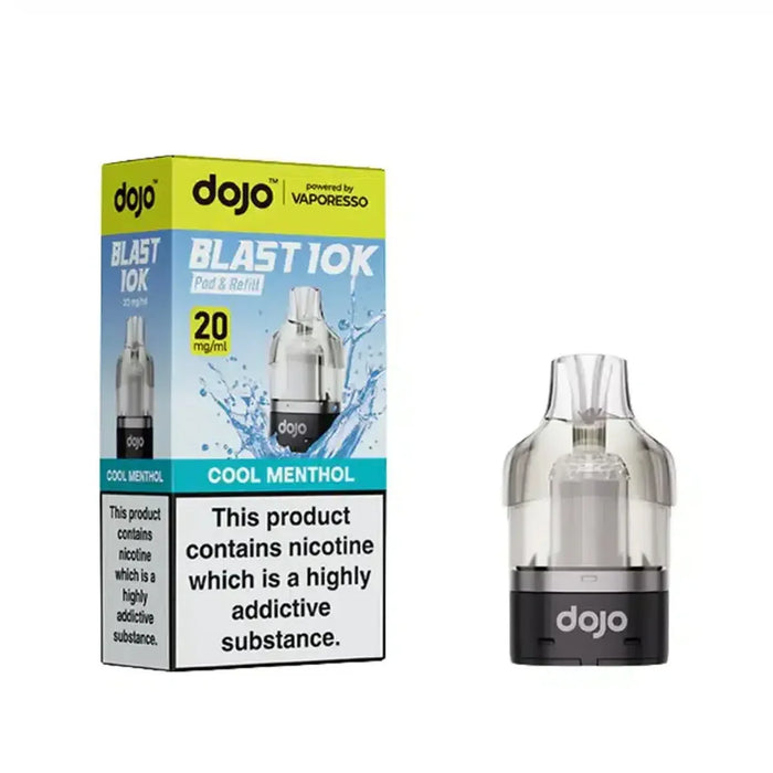 Cool Menthol Vaporesso Dojo Blast 10K Prefilled Pod