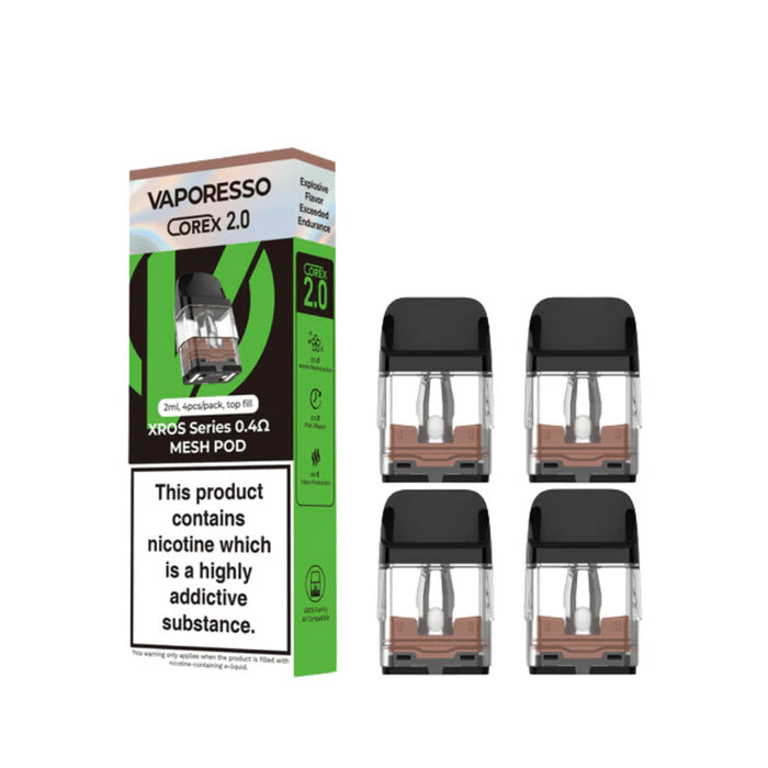 0.4ohm aporesso Xros Corex 2.0 Replacement Pods -Vape Universe