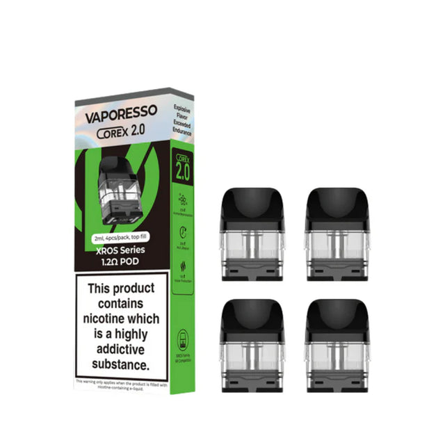 1.2ohm aporesso Xros Corex 2.0 Replacement Pods -Vape Universe