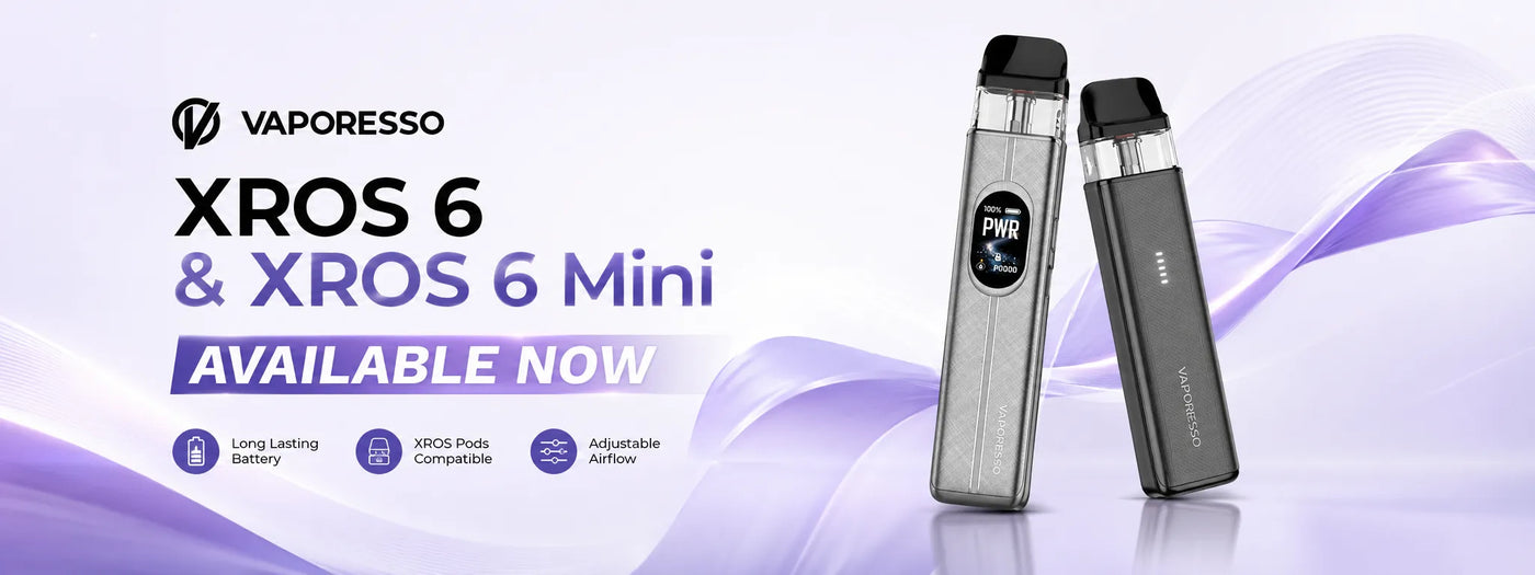 Vaporesso XROS 6 & XROS 6 MINI Promotional Banner desktop
