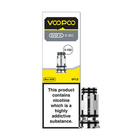 VooPoo PnP X Replacement Coils-5 Pack 0.15-Ohm DTL Mesh-Coil